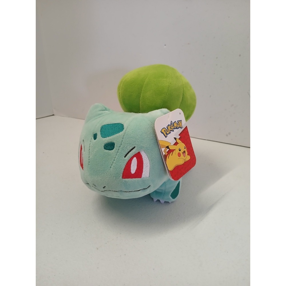 Bulbasaur Plush 8" Jazwares Soft Authentic Pokemon Official Stuffed Toy NWT